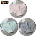 Soft Cotton Lace Panties Set Comfortable Lingerie Trio Soft Cotton Lace Panties Set Comfortable Lingerie Trio