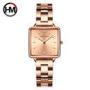 Rose Gold Square Dial Ladies Watch Sophisticated Timepiece Rose Gold Square Dial Ladies Watch Sophisticated Timepiece