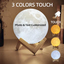 Personalized 3D Printed Moon Lamp With Photo Night Light Personalized 3D Printed Moon Lamp With Photo Night Light