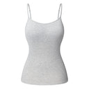 Adjustable Cotton Cami with Shelf Bra Women's Tank Top Adjustable Cotton Cami with Shelf Bra Women's Tank Top