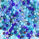 Isywaka Blue Crystal Glass Beads Jewelry-Making Supplies 50pcs Isywaka Blue Crystal Glass Beads Jewelry-Making Supplies 50pcs