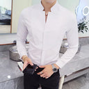 Black Male Stretch Long Sleeve Shirts High Quality Business Shirt Black Male Stretch Long Sleeve Shirts High Quality Business Shirt