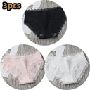 Soft Cotton Lace Panties Set Comfortable Lingerie Trio Soft Cotton Lace Panties Set Comfortable Lingerie Trio