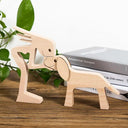 Personalized Hand Carved Dog Family Figurine For Pet Lovers Personalized Hand Carved Dog Family Figurine For Pet Lovers