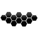 Hexagon Mirror Wall Stickers Set Modern DIY 3D Art Decor Hexagon Mirror Wall Stickers Set Modern DIY 3D Art Decor