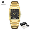 WWOOR Square Luxury Watch Elegant Waterproof Timepiece 50m WWOOR Square Luxury Watch Elegant Waterproof Timepiece 50m