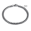 Chunky Stainless Steel Curb Chain Bracelet Men's Jewelry Chunky Stainless Steel Curb Chain Bracelet Men's Jewelry