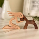 Personalized Hand Carved Dog Family Figurine For Pet Lovers Personalized Hand Carved Dog Family Figurine For Pet Lovers