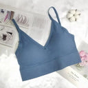 Sleek Seamless V Neck Crop Top Breathable Fitness Outfit Sleek Seamless V Neck Crop Top Breathable Fitness Outfit