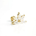 Moon Stud Earring Sterling Silver Jewelry With Zircon Glam Moon Stud Earring Sterling Silver Jewelry With Zircon Glam