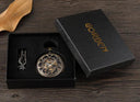 Vintage Bronze Pocket Watch Roman Numeral Skeleton Hand Wind Vintage Bronze Pocket Watch Roman Numeral Skeleton Hand Wind