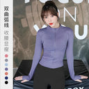 Long Sleeve Sports Jacket Women Zip Fitness Yoga Top Long Sleeve Sports Jacket Women Zip Fitness Yoga Top