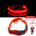 LED Dog Collar: High-Quality Fiber, Three Flash Modes LED Dog Collar: High-Quality Fiber, Three Flash Modes