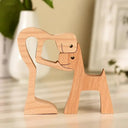 Personalized Hand Carved Dog Family Figurine For Pet Lovers Personalized Hand Carved Dog Family Figurine For Pet Lovers