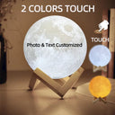 Personalized 3D Printed Moon Lamp With Photo Night Light Personalized 3D Printed Moon Lamp With Photo Night Light