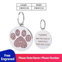 Engraved Personalized Pet ID Tags Custom Dog Collar Tags Engraved Personalized Pet ID Tags Custom Dog Collar Tags