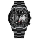 Elegant Stainless Steel Watch Modern Men's Waterproof Calendar Elegant Stainless Steel Watch Modern Men's Waterproof Calendar