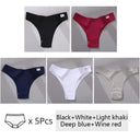 Brazilian Cotton T Back Panties Cozy Low Rise Underwear Set Brazilian Cotton T Back Panties Cozy Low Rise Underwear Set
