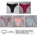 Brazilian Cotton T Back Panties Cozy Low Rise Underwear Set Brazilian Cotton T Back Panties Cozy Low Rise Underwear Set