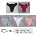 Brazilian Cotton T Back Panties Cozy Low Rise Underwear Set Brazilian Cotton T Back Panties Cozy Low Rise Underwear Set