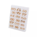 Women Acrylic Crystal Stud Earrings Set for Fashionable Women Women Acrylic Crystal Stud Earrings Set for Fashionable Women