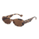 Trendy Unisex Vintage Leopard Oval Sunglasses with UV400 Trendy Unisex Vintage Leopard Oval Sunglasses with UV400