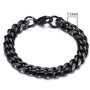 Chunky Stainless Steel Curb Chain Bracelet Men's Jewelry Chunky Stainless Steel Curb Chain Bracelet Men's Jewelry