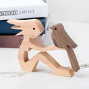Personalized Hand Carved Dog Family Figurine For Pet Lovers Personalized Hand Carved Dog Family Figurine For Pet Lovers
