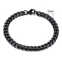 Chunky Stainless Steel Curb Chain Bracelet Men's Jewelry Chunky Stainless Steel Curb Chain Bracelet Men's Jewelry