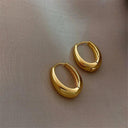 Elegant Korean Metal Hoop Earrings Stylish Jewelry for Women Elegant Korean Metal Hoop Earrings Stylish Jewelry for Women