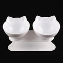 Double Cat Bowl Set: Elevated Feeding Solution for Cats Double Cat Bowl Set: Elevated Feeding Solution for Cats