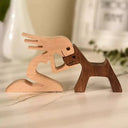 Personalized Hand Carved Dog Family Figurine For Pet Lovers Personalized Hand Carved Dog Family Figurine For Pet Lovers
