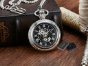 Vintage Bronze Pocket Watch Roman Numeral Skeleton Hand Wind Vintage Bronze Pocket Watch Roman Numeral Skeleton Hand Wind