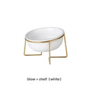 Ceramic Cat Bowl With Raised Stand Stylish Pet Feeder Ceramic Cat Bowl With Raised Stand Stylish Pet Feeder