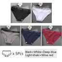 Five Pack Cotton Panties Set Stylish Low Waist Briefs Women Five Pack Cotton Panties Set Stylish Low Waist Briefs Women