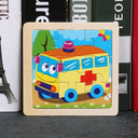 Kids Cartoon Animal Traffic Wooden Educational Puzzle Set Kids Cartoon Animal Traffic Wooden Educational Puzzle Set