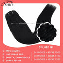 Straight Remy Human Hair Clip-In Extensions Black Blonde 20 Inch Straight Remy Human Hair Clip-In Extensions Black Blonde 20 Inch