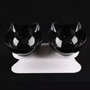 Double Cat Bowl Set Elevated Feeding Bowls For Cats Double Cat Bowl Set Elevated Feeding Bowls For Cats