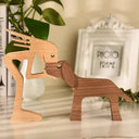 Personalized Hand Carved Dog Family Figurine For Pet Lovers Personalized Hand Carved Dog Family Figurine For Pet Lovers