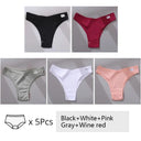 Brazilian Cotton T Back Panties Cozy Low Rise Underwear Set Brazilian Cotton T Back Panties Cozy Low Rise Underwear Set