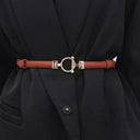 Adjustable Gold Buckle Waist Belt Skinny Accessory For Women Adjustable Gold Buckle Waist Belt Skinny Accessory For Women