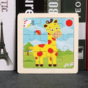Kids Cartoon Animal Traffic Wooden Educational Puzzle Set Kids Cartoon Animal Traffic Wooden Educational Puzzle Set