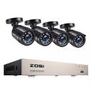 ZOSI Outdoor Surveillance Kit Crystal Clear Day/Night Vision ZOSI Outdoor Surveillance Kit Crystal Clear Day/Night Vision