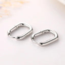Elegant Korean Metal Hoop Earrings Stylish Jewelry for Women Elegant Korean Metal Hoop Earrings Stylish Jewelry for Women