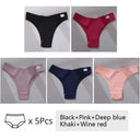 Brazilian Cotton T Back Panties Cozy Low Rise Underwear Set Brazilian Cotton T Back Panties Cozy Low Rise Underwear Set