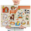 Montessori Wooden Puzzle Set: Enhance Creative Learning Fun Montessori Wooden Puzzle Set: Enhance Creative Learning Fun