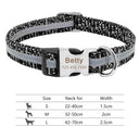 Personalized Reflective Nylon Dog Collar for All Dog Sizes Personalized Reflective Nylon Dog Collar for All Dog Sizes