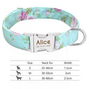 Personalized Reflective Nylon Dog Collar for All Dog Sizes Personalized Reflective Nylon Dog Collar for All Dog Sizes