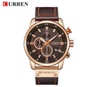 CURREN Leather Military Watch Stylish Quartz Wristwatch for Men CURREN Leather Military Watch Stylish Quartz Wristwatch for Men