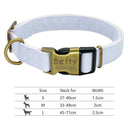 Personalized Reflective Nylon Dog Collar for All Dog Sizes Personalized Reflective Nylon Dog Collar for All Dog Sizes